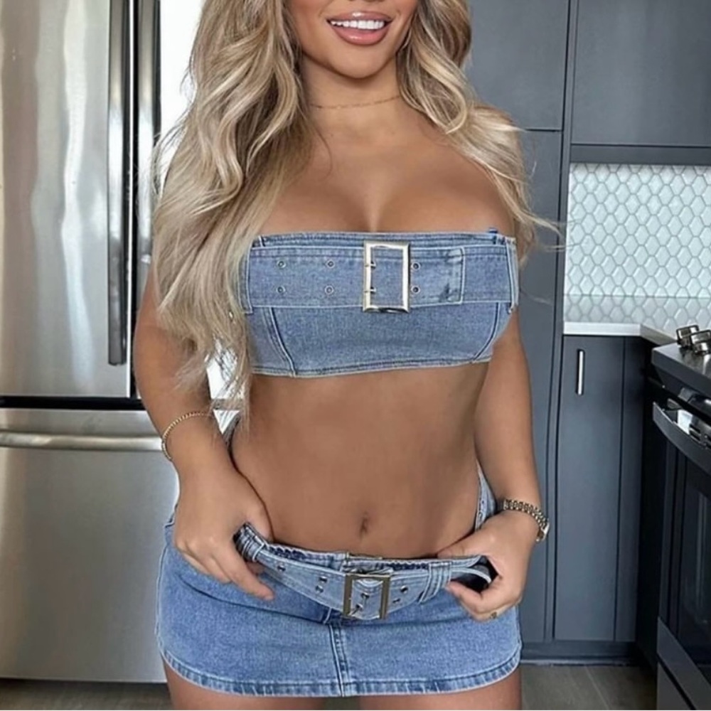 Denim set 2 piece